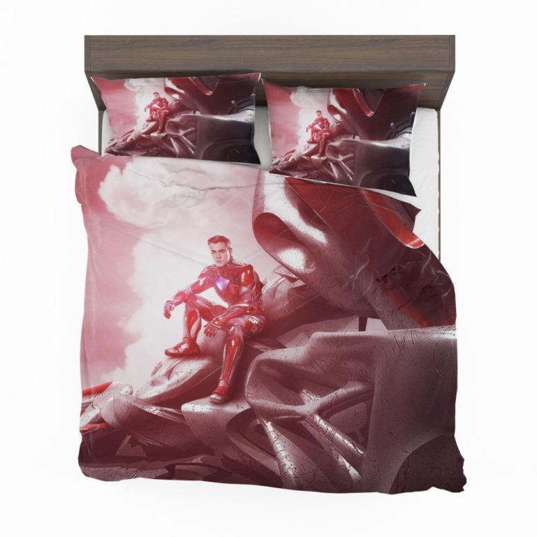 Power Rangers 2017 Movie Jason Lee Scott Red Ranger Zord Duvet cover and Pillow Case
