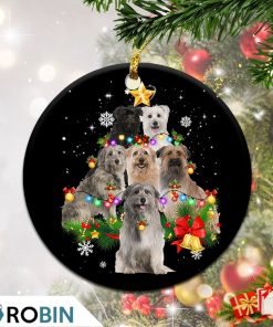 Pyrenean Sheepdog Christmas Tree Lights Christmas Ornament