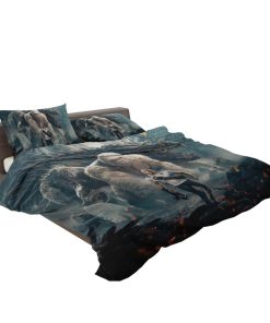 Rampage Dwayne Johnson White Gorilla Bedding Set (Duvet cover and Pillow Case)