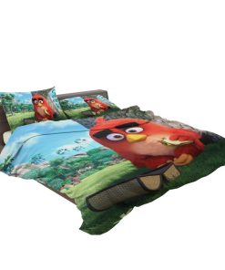 Red Angry Birds Movie Bedding Set (Duvet cover and Pillow Case)
