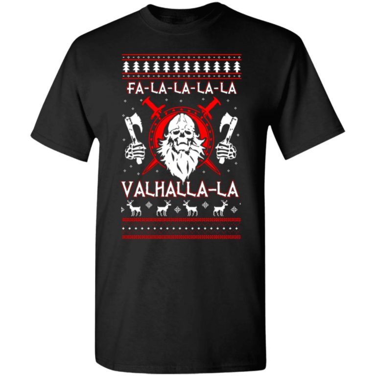 Fa La La La Valhalla Viking Christmas sweater