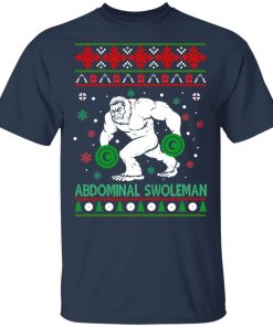 Abdominal Swoleman Bigfoot Gym Christmas sweater