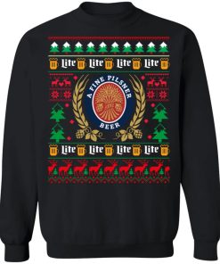 Miller Lite beer Christmas sweatshirt
