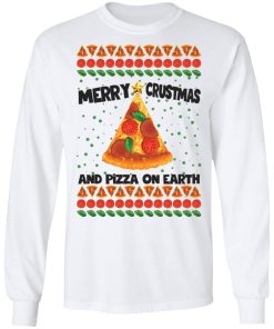 Merry crustmas and pizza on earth Christmas sweater Merry crustmas and pizza on earth Christmas sweater