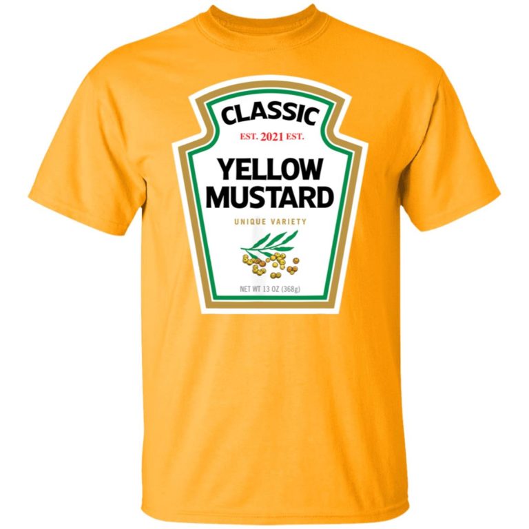 Yellow Mustard DIY Halloween Costume shirt