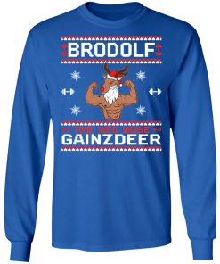 Brodolf the red nose gainzdeer Christmas sweater