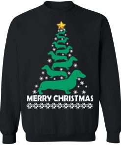 Dachshund Christmas Tree sweatshirt