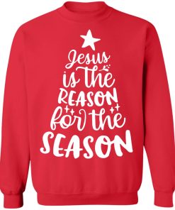 Jesus is the reason for the season tree Christmas sweater