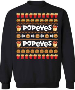 Popeyes Christmas sweater