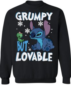 Stitch Grumpy but lovable Christmas sweatshirt