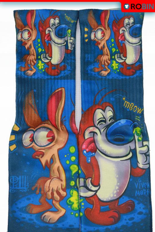 Ren and Stimpy Socks