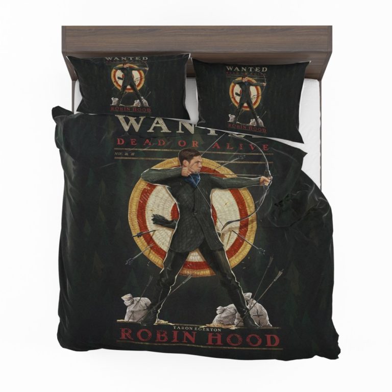 Robin Hood 2018 Movie Taron Egerton Duvet cover and Pillow Case