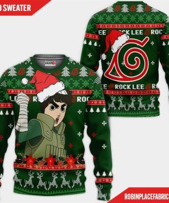 Rock Lee Ugly Christmas Sweater Custom Naruto Anime Xmas Gifts