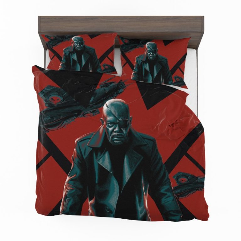 Samuel L Jackson Nick Fury Marvel Comics Bedding Set (Duvet cover and Pillow Case)