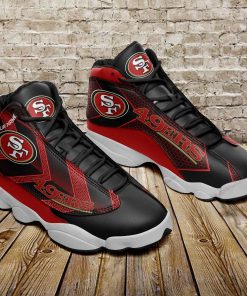 San Francisco 49ers Football Personalized Football Air JD13 Sneakers San Francisco 49ers Football Personalized Football Air JD13 Sneakers