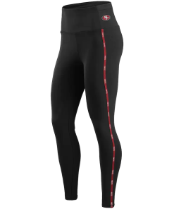 San Francisco 49ers High Waisted Black Leggings