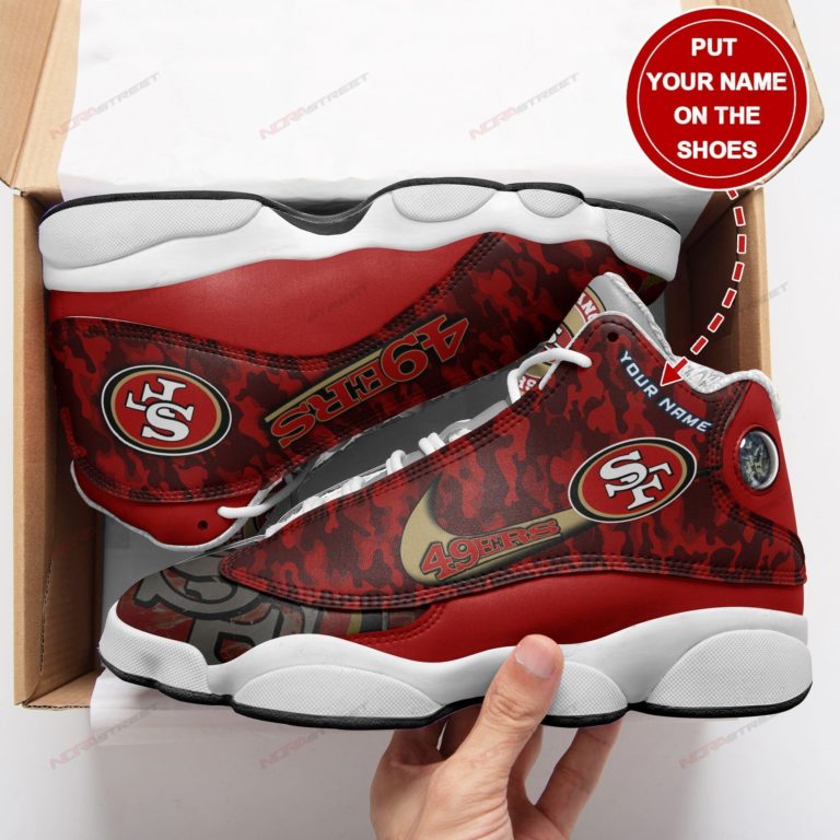 San Francisco 49ers Personalized Air JD13 Sneakers