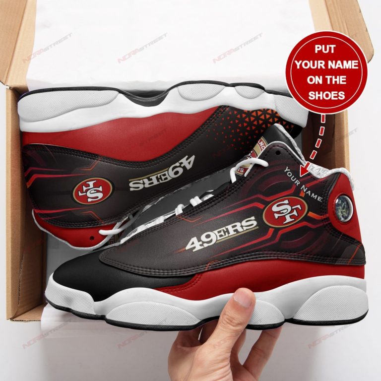 San Francisco 49ers Personalized Air Jordan 13 Sneakers