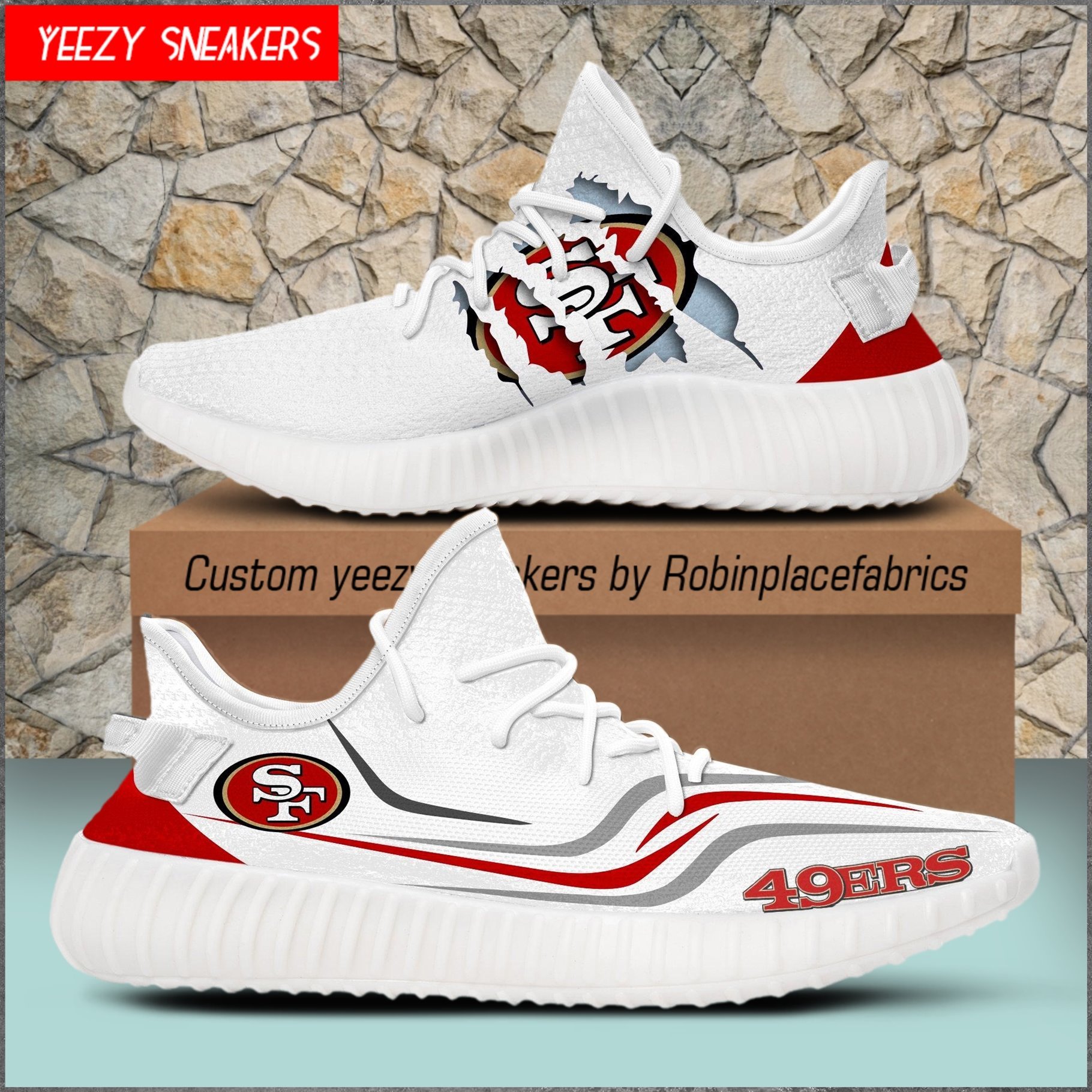 San Francisco 49ers Yeezy Boost Sneakers - RobinPlaceFabrics