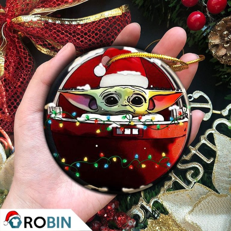 Santa Baby Yoda Christmas Ornament 2021