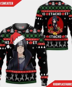 Santa Itachi Ugly Christmas Sweater Custom Naruto Anime Xmas Gifts