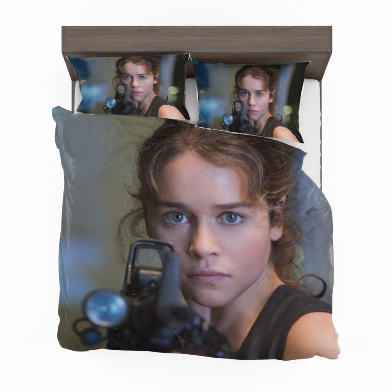 Sarah Connor Emilia Clarke in Terminator Genisys Movie Duvet cover and Pillow Case