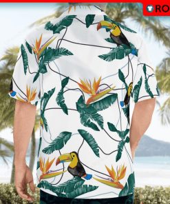 Toucan Bird Pineapple Hawaiian Shirt, Short Sleeve Button Shirt