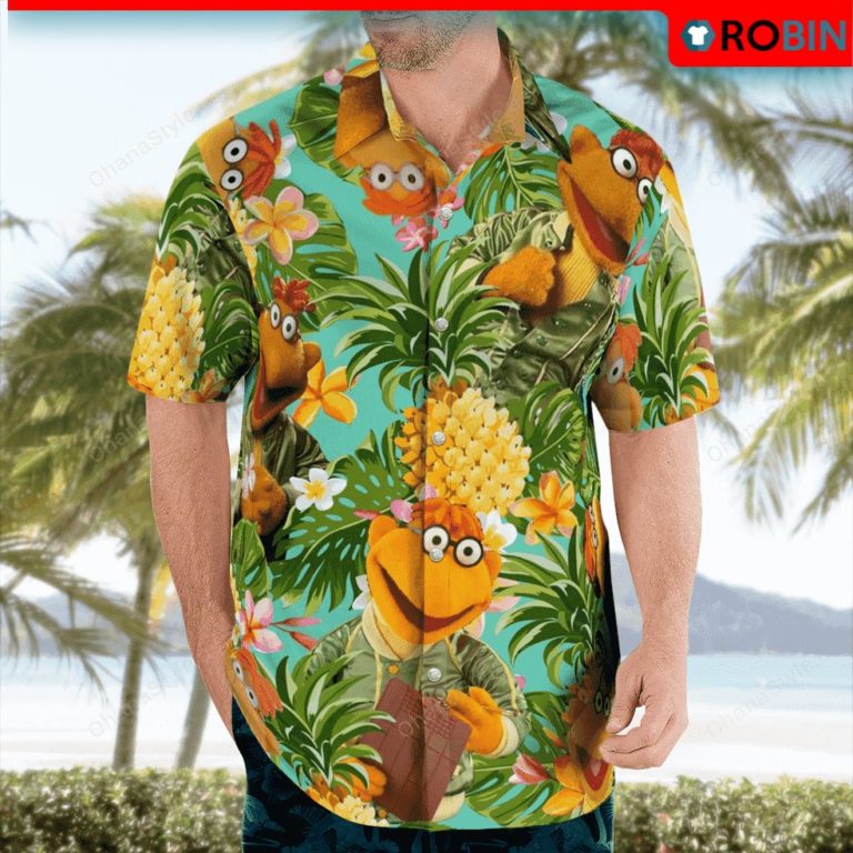 Scooter Pineapple Hawaiian Shirt