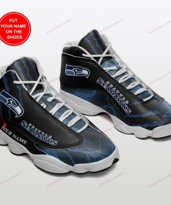 Seattle Seahawks Football Personalized Football Air JD13 Sneakers