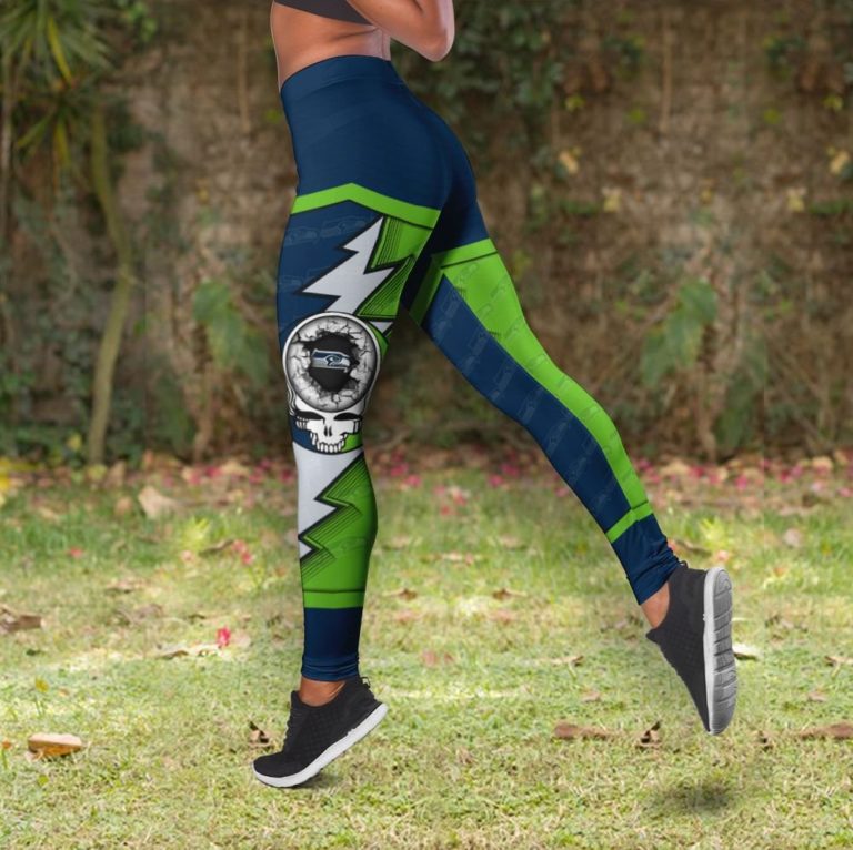 Seattle Seahawks Grateful Dead High Waist Leggings