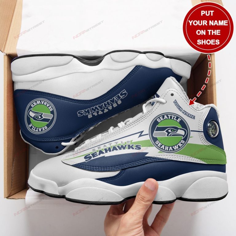 Seattle Seahawks Personalized Air JD13 Custom Sneakers