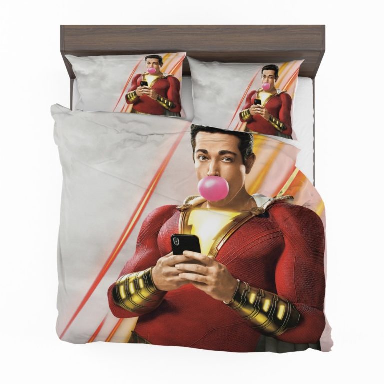 Shazam Movie Bubble Gum Shazam DC Comics Zachary Levi Bedding Set