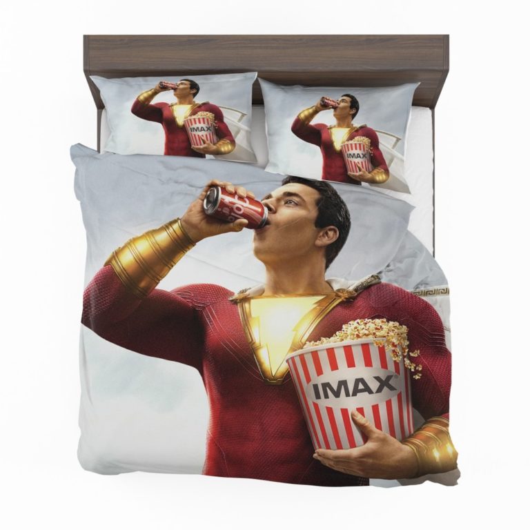 Shazam Movie DC Comics Zachary Levi Bedding Set