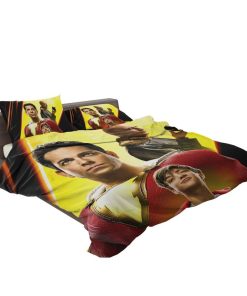 Shazam Movie Zachary Levi Mark Strong Asher Angel Bedding Set
