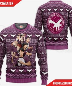 Shiratorizawa Academy Ugly Christmas Sweater Haikyuu Anime Xmas