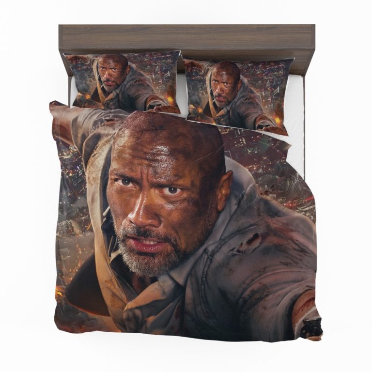 Skyscraper Movie Dwayne Johnson Bedding Set