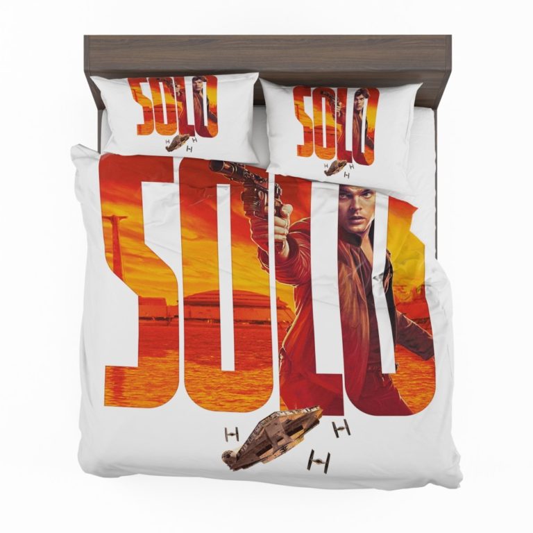 Solo A Star Wars Story Movie Alden Ehrenreich Han Solo Star Wars Duvet cover and Pillow Case