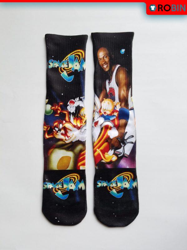 Space Jam Black socks