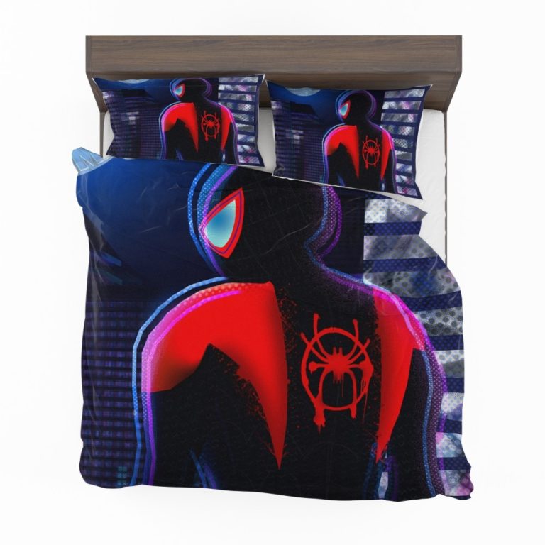 Spider-Man Into The Spider-Verse Movie Miles Morales Marvel Comics Bedding Set