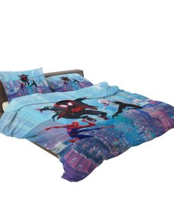 Spider-Man Into The Spider-Verse Movie Miles Morales Spider-Gwen Duvet cover and Pillow Case Spider-Man Into The Spider-Verse Movie Miles Morales Spider-Gwen Duvet cover and Pillow Case