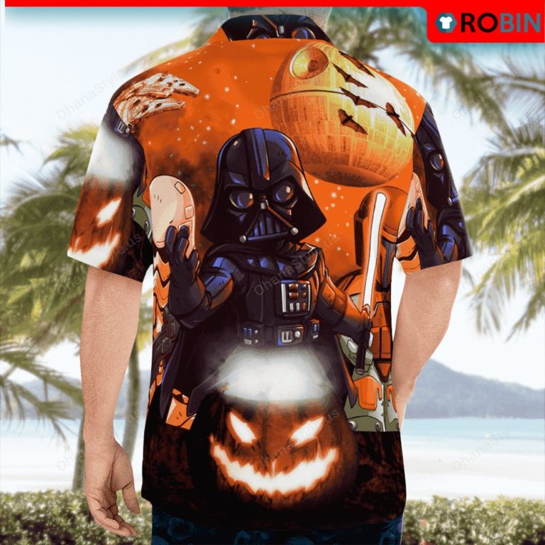 Star-Oween Hawaiian Shirt, Short Sleeve Button Shirt