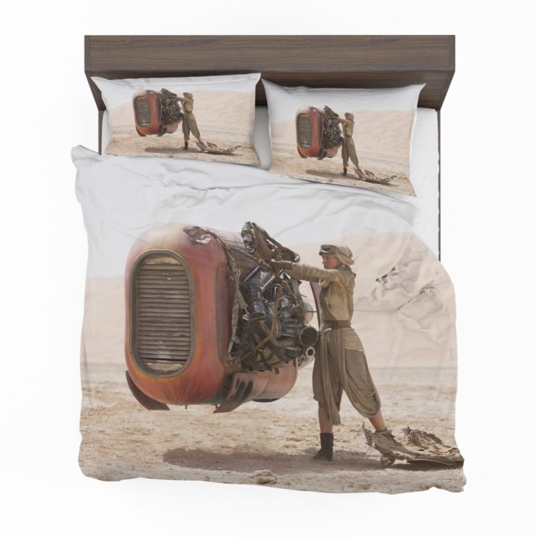 Star Wars Episode VII The Force Awakens Movie Daisy Ridley Rey Star Wars Bedding Set