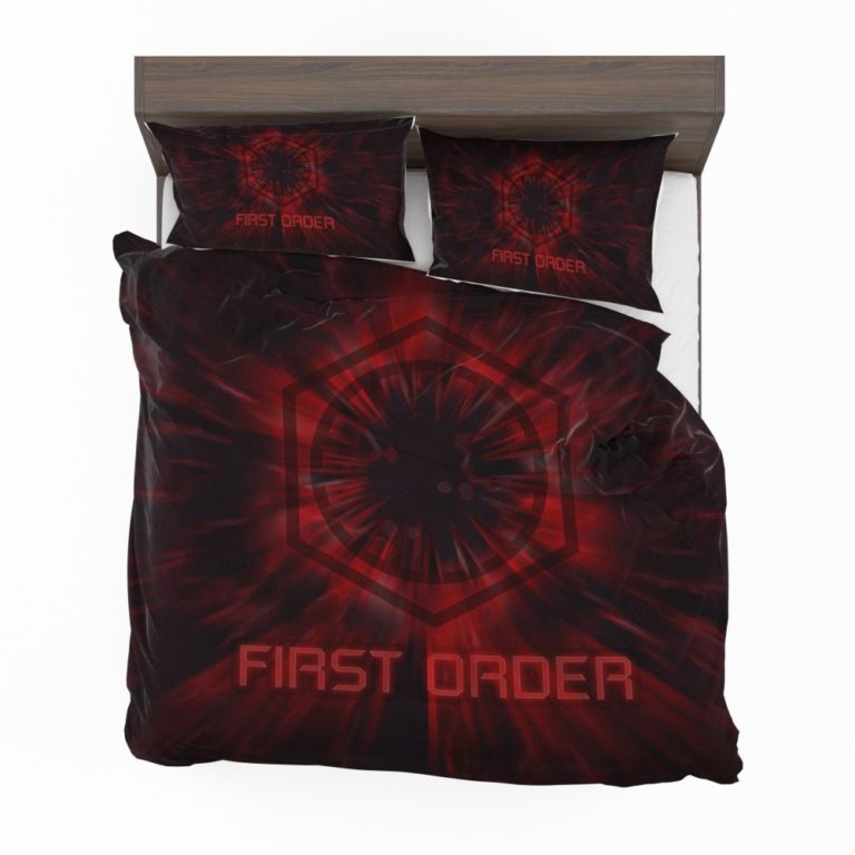 Star Wars Movie Black First Order Red Bedding Set