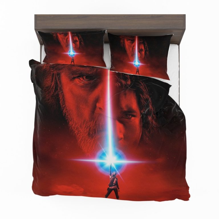 Star Wars The Last Jedi Movie Adam Driver Daisy Ridley Kylo Ren Luke Skywalker Mark Hamill Bedding Set