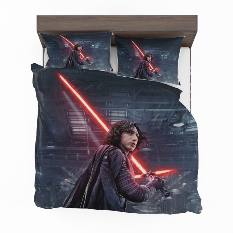 Star Wars The Last Jedi Movie Adam Driver Kylo Ren Bedding Set