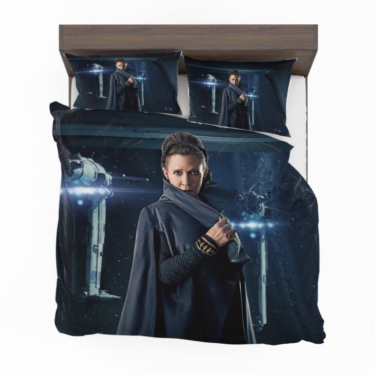 Star Wars The Last Jedi Movie Carrie Fisher Leia Organa Bedding Set