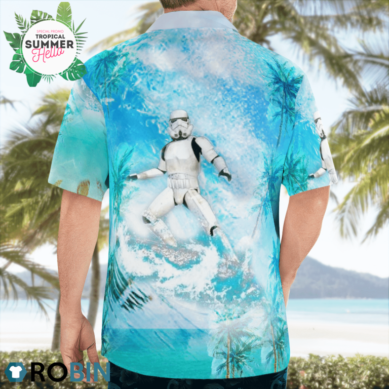 Stormtrooper Surfing Star Wars Hawaiian Shirts