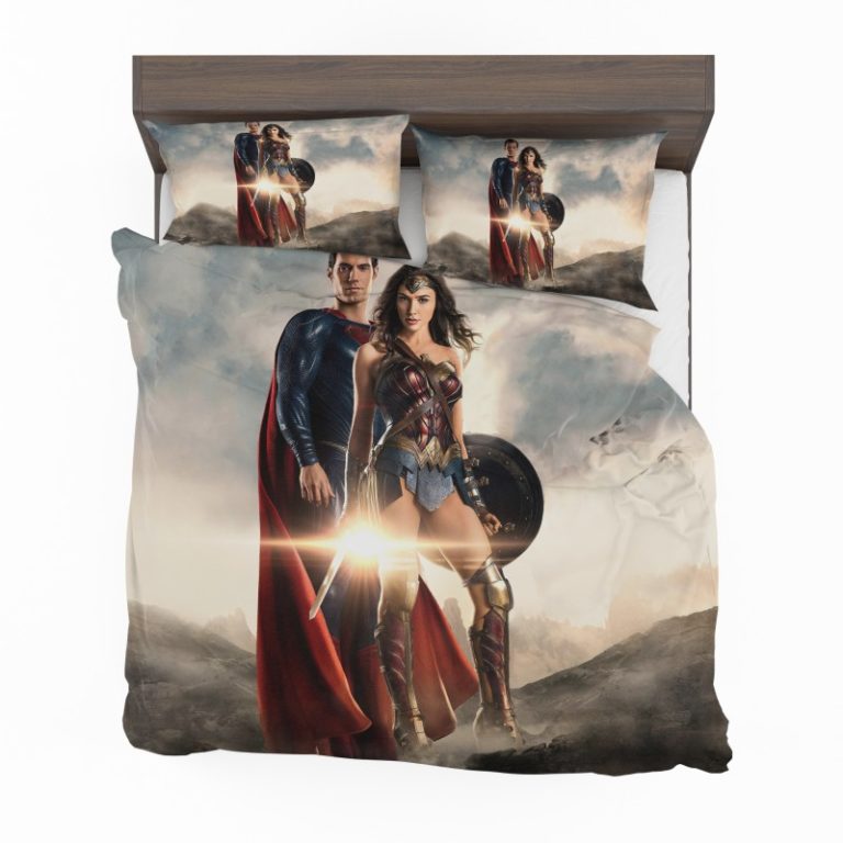 Superman And Wonder Woman Bedding Set