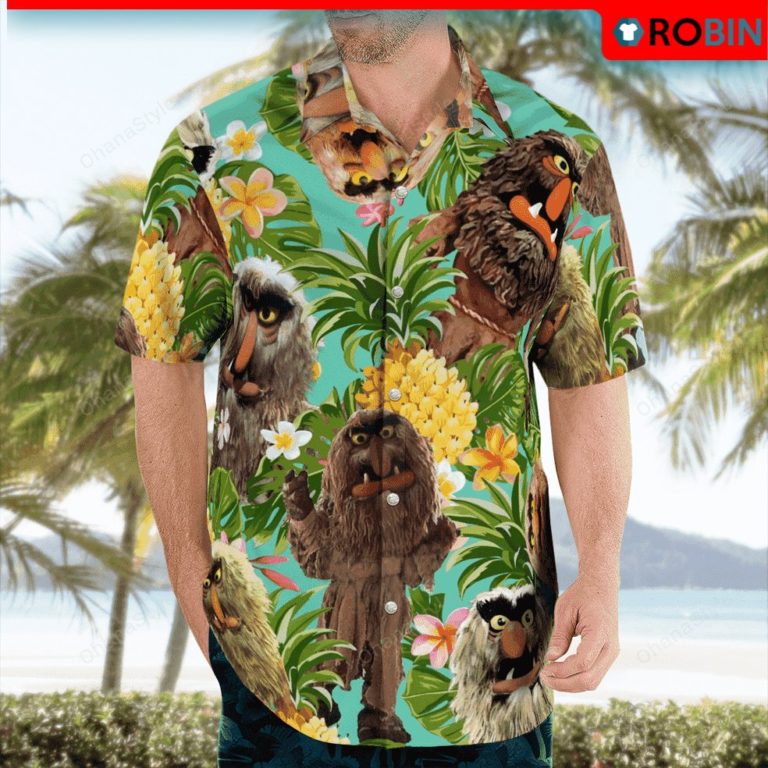 Sweetums Hawaiian Shirt, Short Sleeve Button Shirt