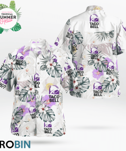 Taco Bell Hawaiian Shirts, Casual Button Down Short Sleeve Shirt